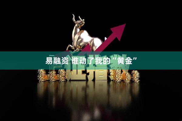 易融资 谁动了我的“黄金”