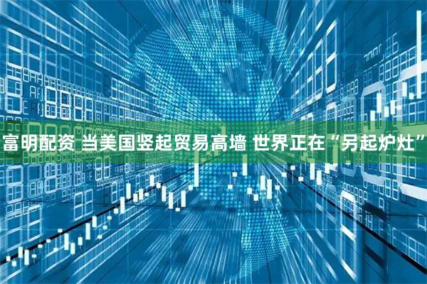 富明配资 当美国竖起贸易高墙 世界正在“另起炉灶”
