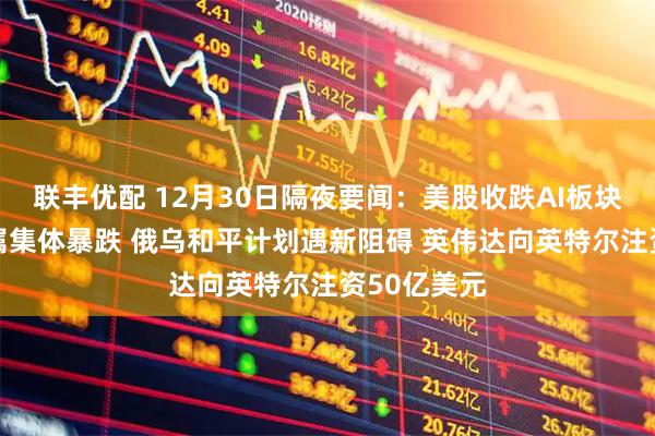 联丰优配 12月30日隔夜要闻：美股收跌AI板块承压 贵金属集体暴跌 俄乌和平计划遇新阻碍 英伟达向英特尔注资50亿美元